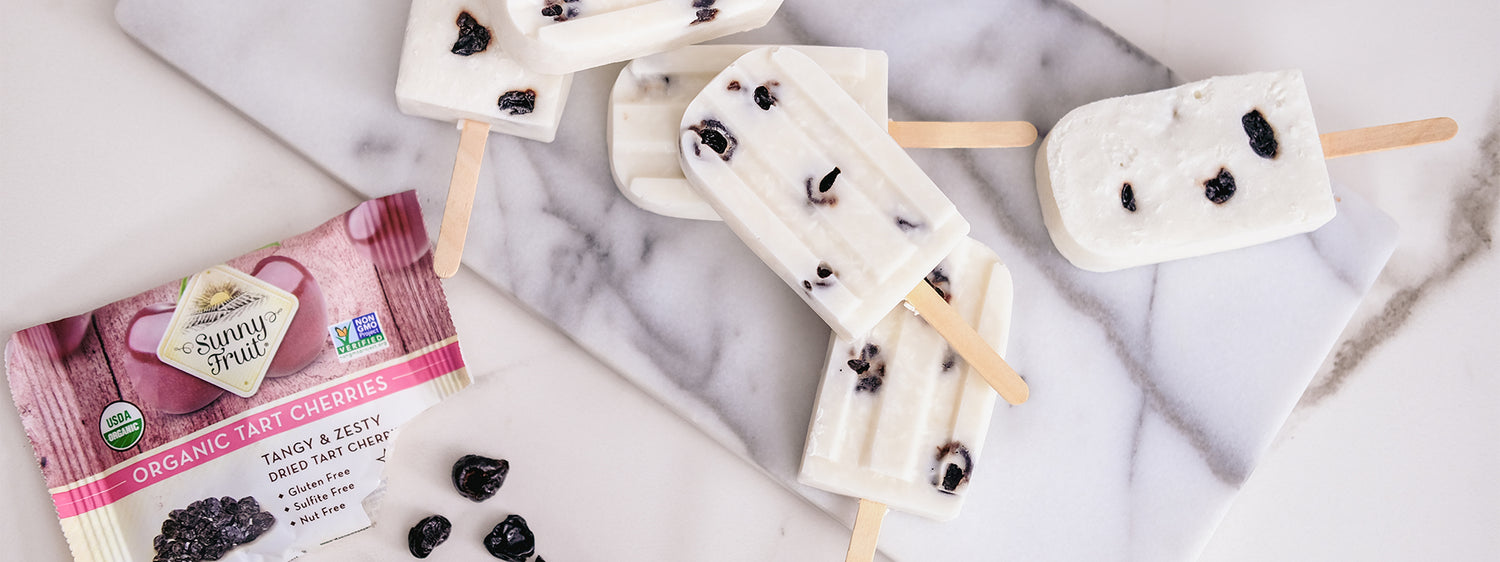 DRIED CHERRY VEGAN POPSICLES