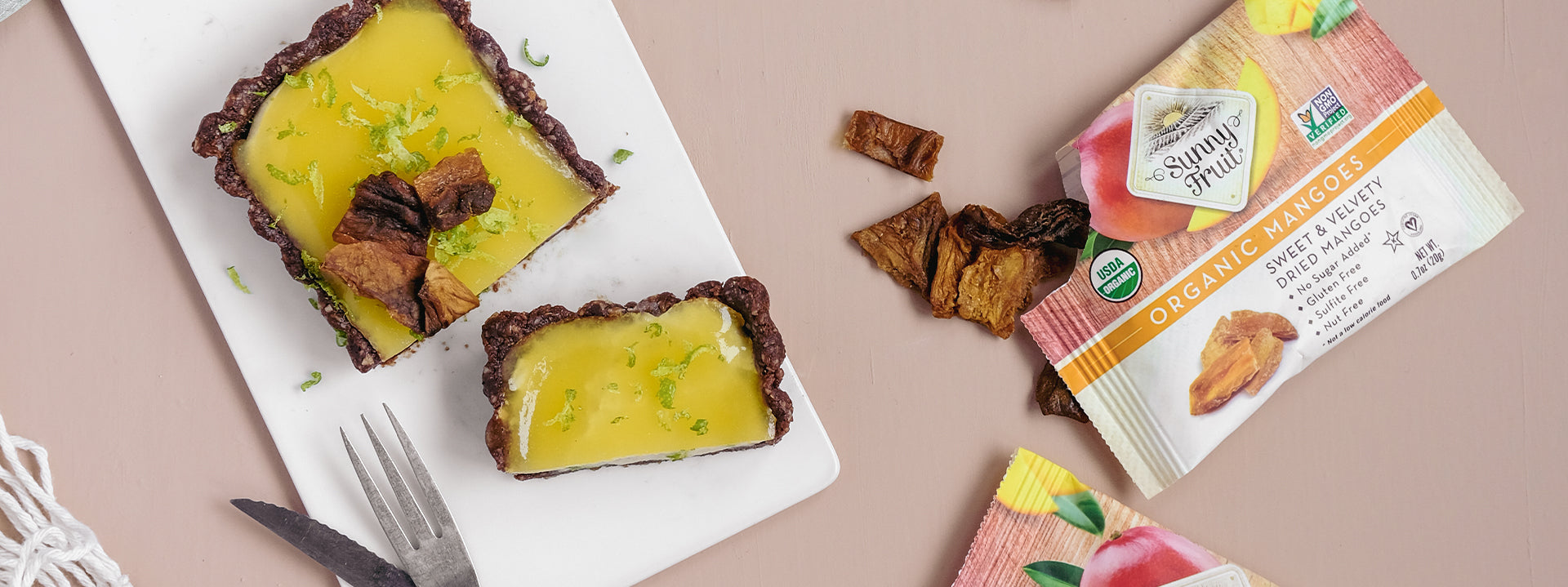 VEGAN AND RAW MANGO TART