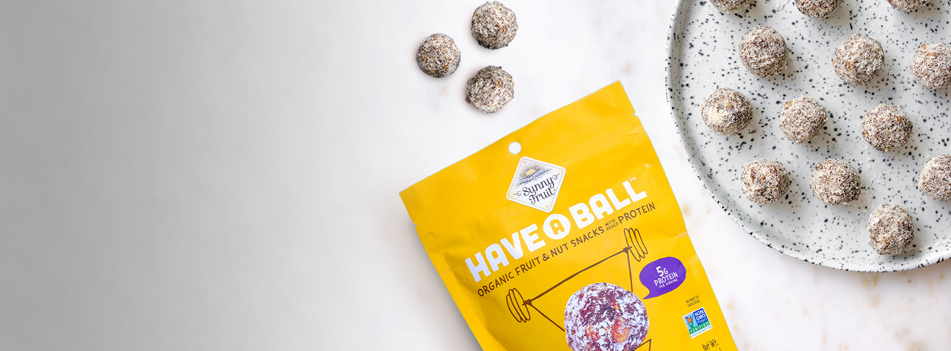 Organic Fruit and Nut Snacks Banner 01