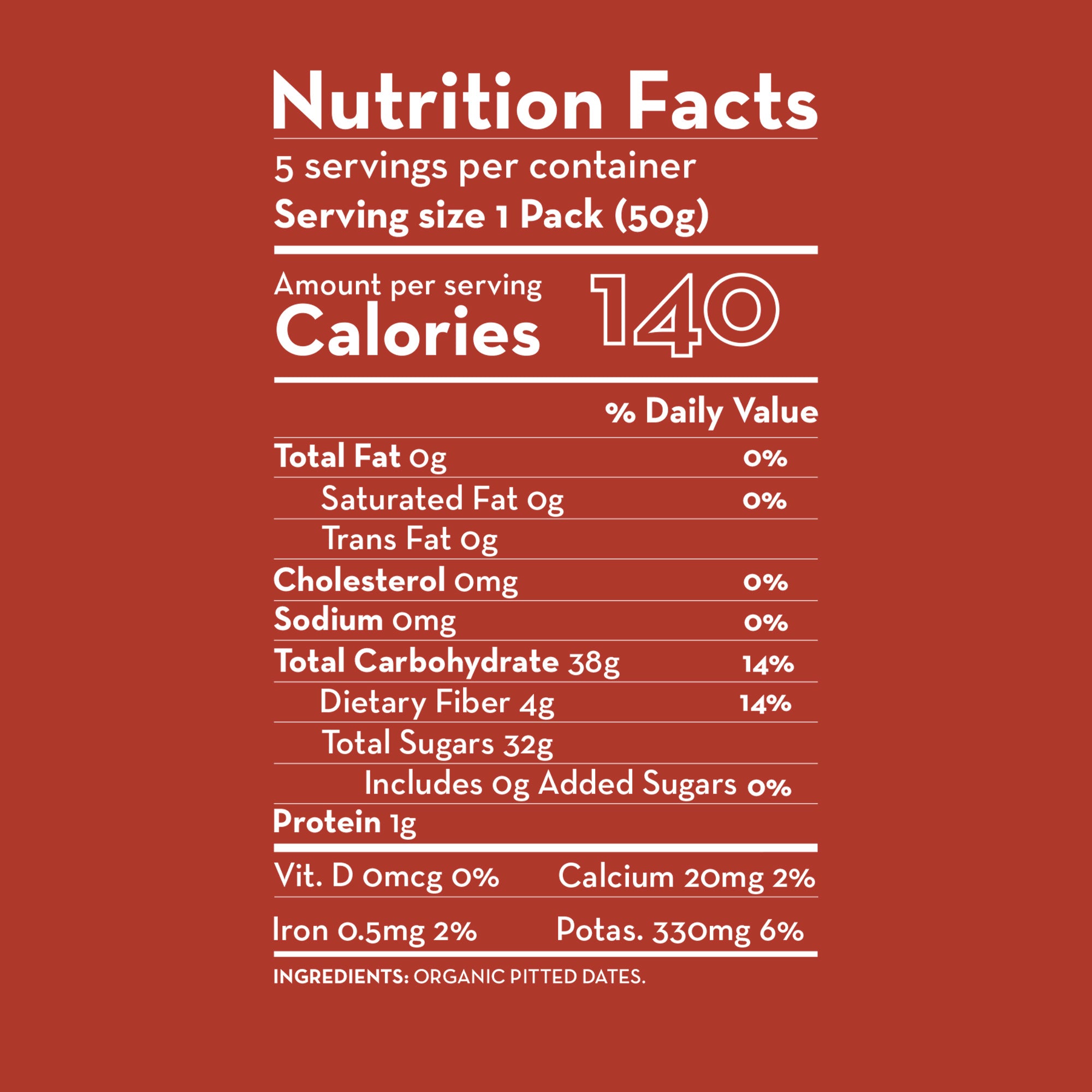 ORGANIC DRIED PITTED DATES