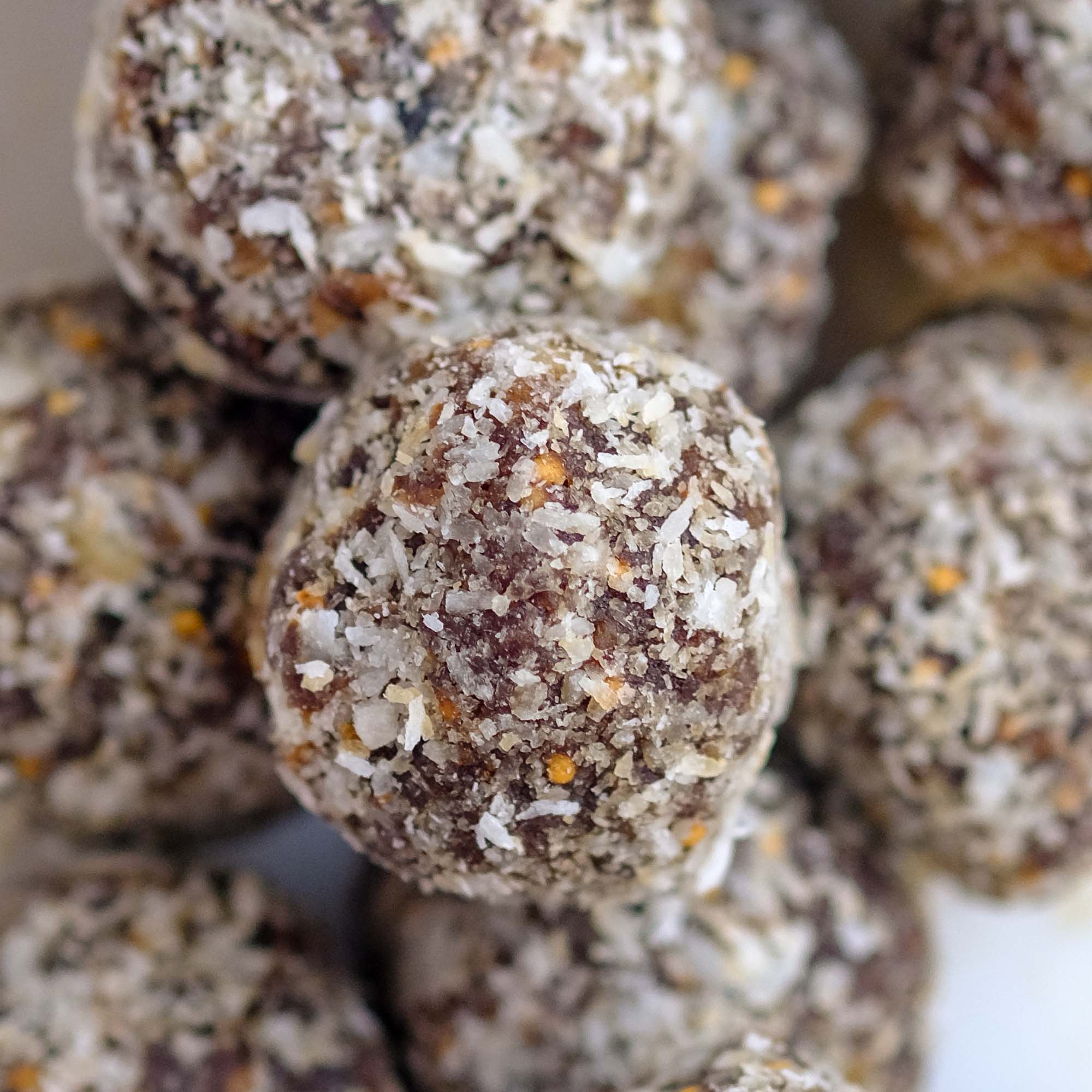 ORGANIC CHERRY & HAZELNUT BALLS W/ ADDED PROTEIN