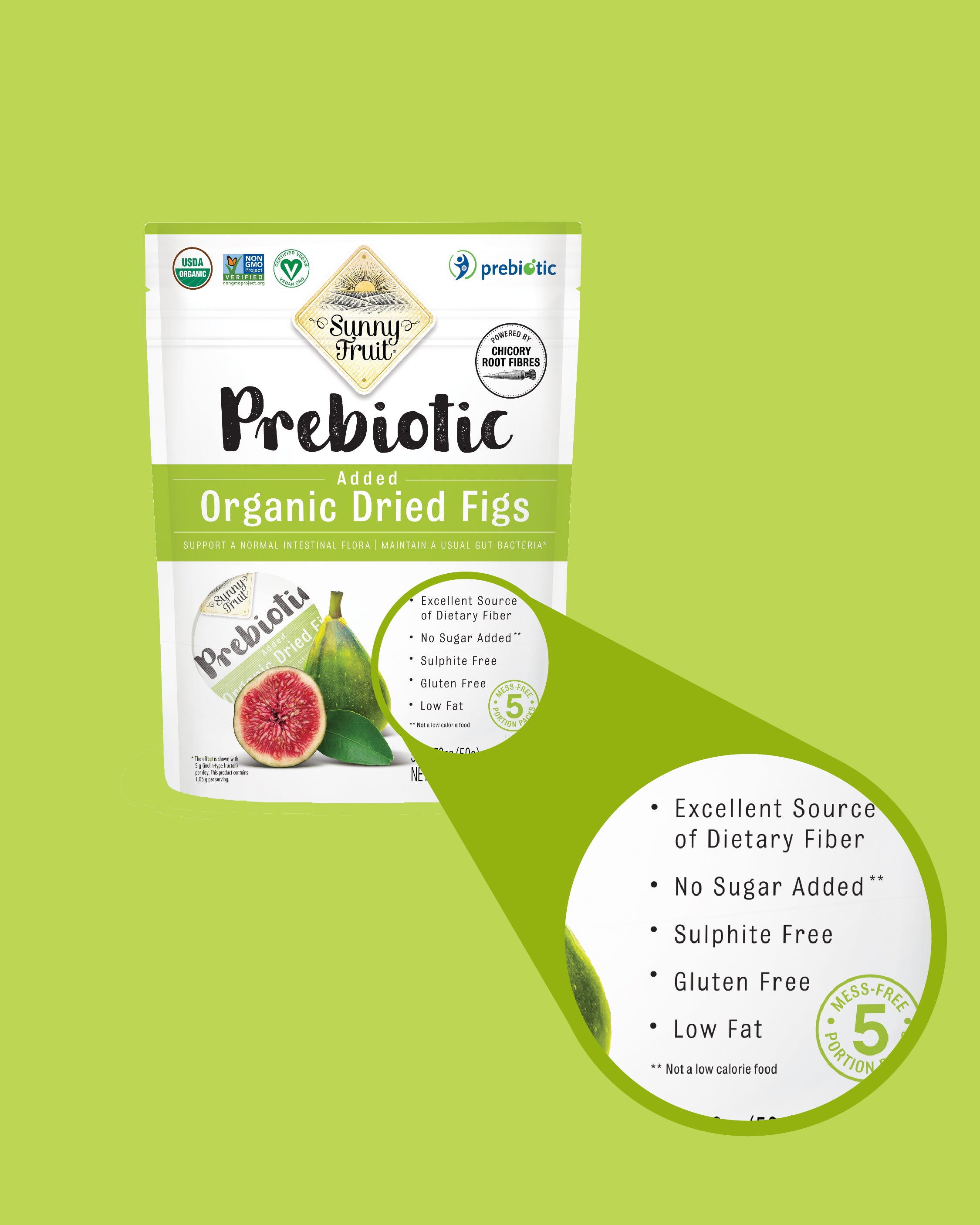 ORGANIC DRIED FIGS W/ ADDED PREBIOTICS