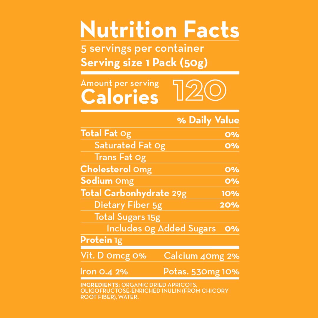 ORGANIC DRIED APRICOTS W/ ADDED PREBIOTICS