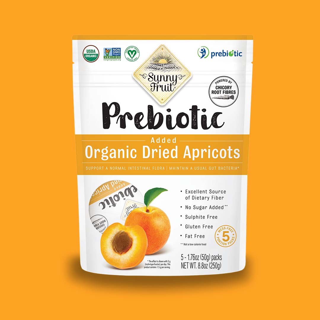 ORGANIC DRIED APRICOTS W/ ADDED PREBIOTICS